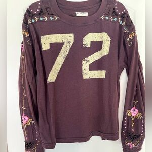 We The Free Brown Knit Top